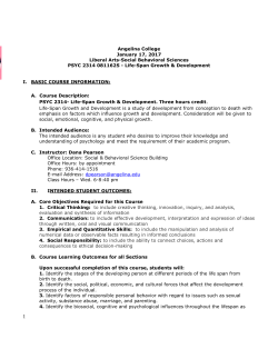 Syllabus - Angelina College