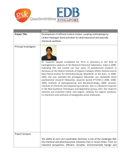 Details Project Title Development of efficient Carbon