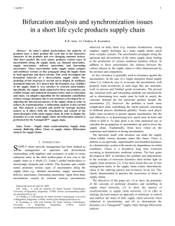 Bifurcation analysis and synchronization issues in a short life cycle