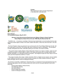 Contact Mark Hart/Arizona Game and Fish Department o