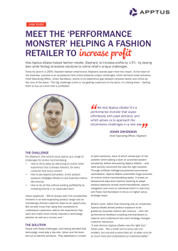 Meet the `performance monster` helping a fashion retailer to increase
