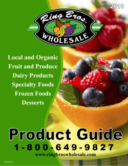 Local and Organic Fruit and Produce Dairy Products Specialty