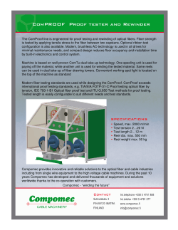 ComPROOF Proof tester and Rewinder