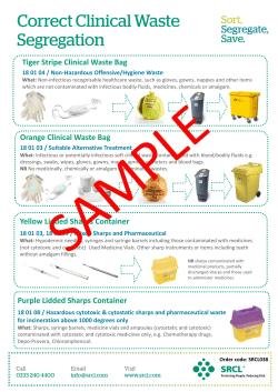 Tiger Stripe Clinical Waste Bag Orange Clinical Waste Bag Yellow