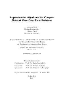 Approximation Algorithms for Complex Network Flow
