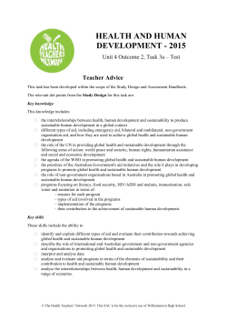 health and human development