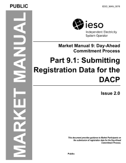Part 9.1: Submitting Registration Data for the DACP