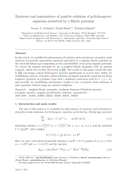 Existence and nonexistence of positive solutions of p