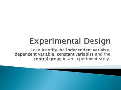 Experimental Design