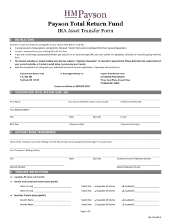 Payson Total Return Fund