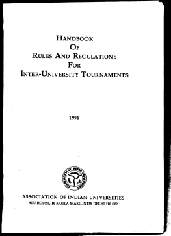 handbook rules and regulations inter