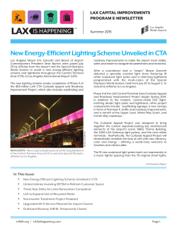New Energy-Efficient Lighting Scheme Unveiled in CTA