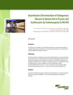 Quantitative Determination of Endogenous Glucose in Human Nerve