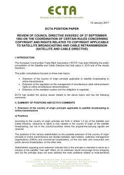 ecta position paper review of council directive 93/83/eec of 27