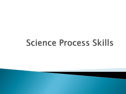 Science Process Skills PowerPoint
