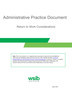 Administrative Practice Document