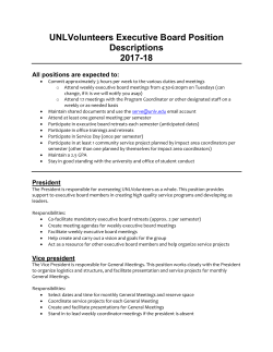 E-board Position Descriptions