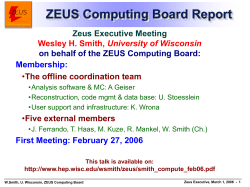ZEUS Computing