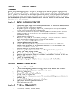 SUMMARY Section 1 - Lockwood Fire District