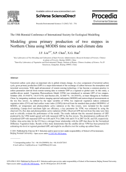 Modeling gross primary production of two steppes in