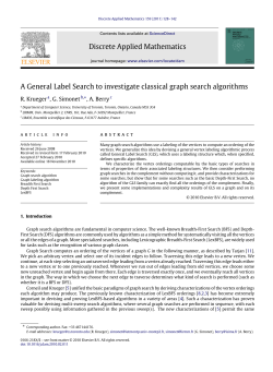 A General Label Search to investigate classical graph