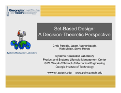 Set-Based Design: a Decision