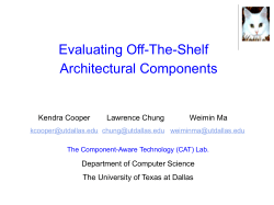 Slide 1 - The University of Texas at Dallas