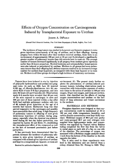 Effects of Oxygen Concentration on
