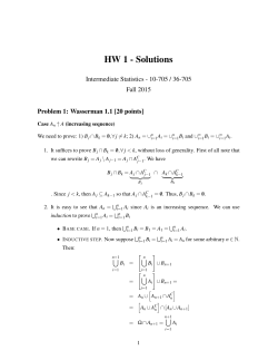 HW 1 - Solutions