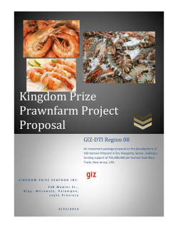 Kingdom Prize Prawnfarm Project Proposal
