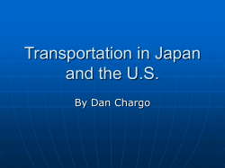 Transportation in Japan and the U.S.