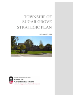 TOWNSHIP OF SUGAR GROVE STRATEGIC PLAN