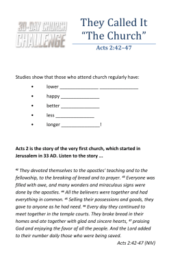 They Called It “The Church” - FaithPointe Church of the Nazarene