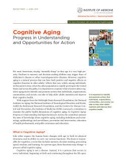 Cognitive Aging - The National Academies of Sciences, Engineering