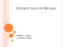 Energy data in Russia