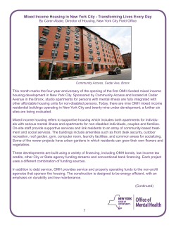 Mixed Income Housing in New York City