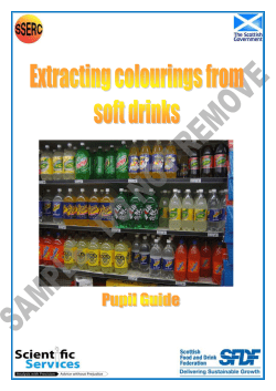 Extracting colourings from soft drinks