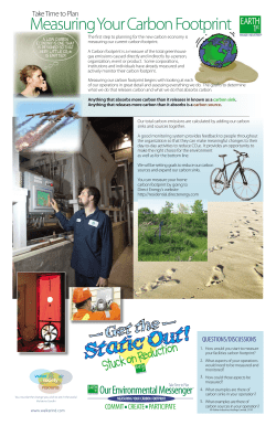 Measuring Your Carbon Footprint