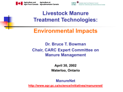 Livestock Manure Treatment Technologies