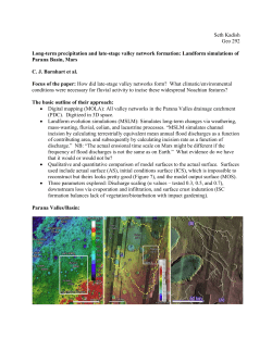 Seth Kadish Geo 292 Long-term precipitation and late