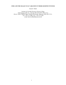 CMES AND THE SOLAR CYCLE VARIATION IN THEIR