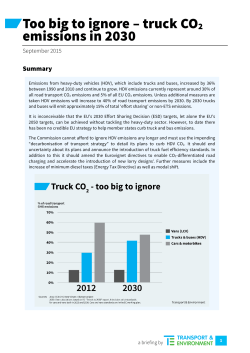 Too big to ignore &ndash; truck CO2 emissions in 2030