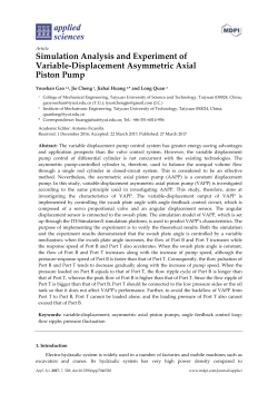 Simulation Analysis and Experiment of Variable