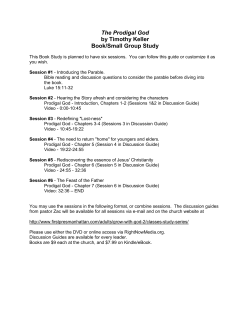 The Prodigal God by Timothy Keller Book/Small Group Study