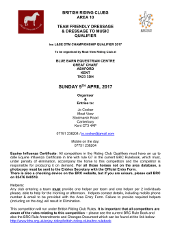 sunday 9th april 2017 - British Riding Clubs Area 10