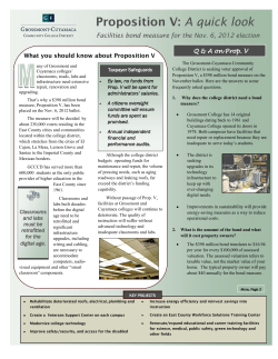 Proposition V Fact Sheet - GCCCD Props RV