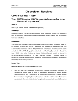 OMG Issue Resolution