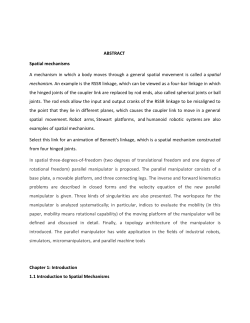 3.1 Planar and Spatial Mechanisms
