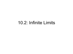 10.3: Infinite Limits