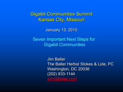 Jim Baller Gigabit Communities Summit 1-13